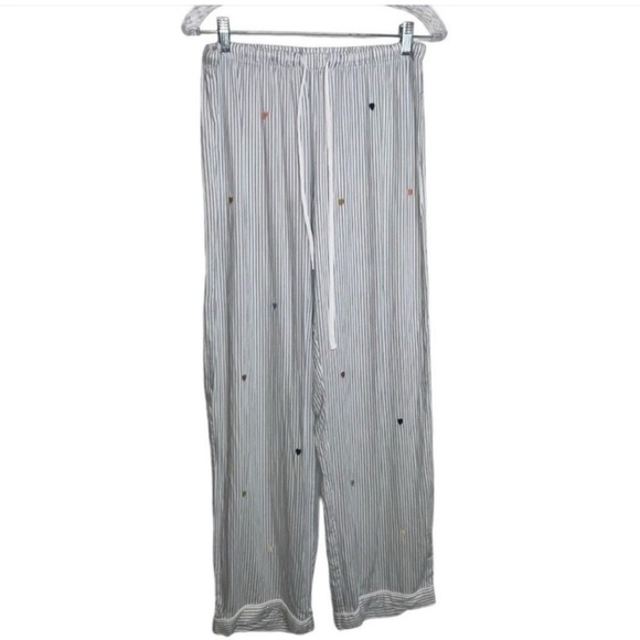 Rails Clara Pajama Set Robin Stripe Heart Embroidery - Picture 5 of 8